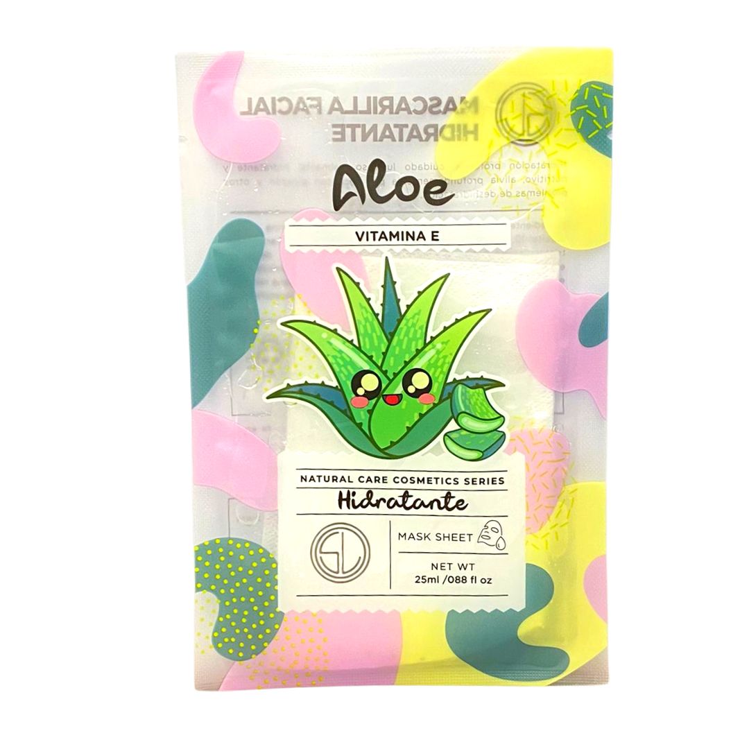 mascarilla facial de aloe con vitamina E