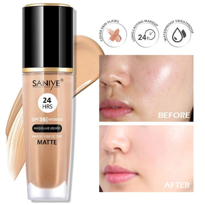 base de maquillaje efecto matte saniye