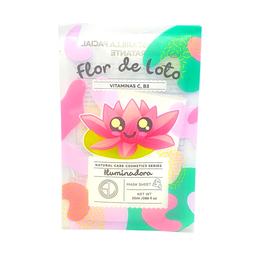 Mascarilla facial hidratante flor de loto