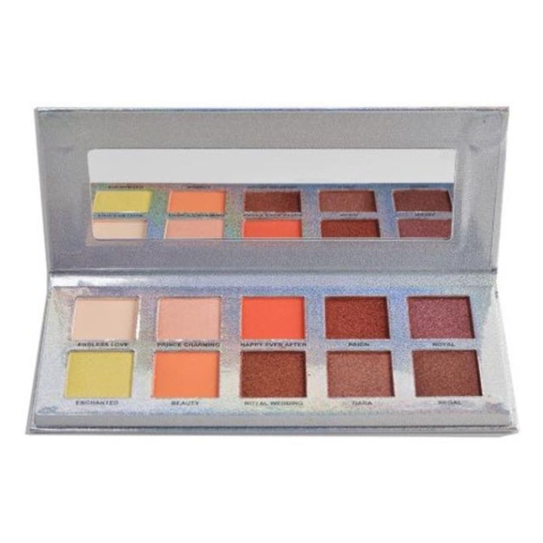 Paleta de sombras mate